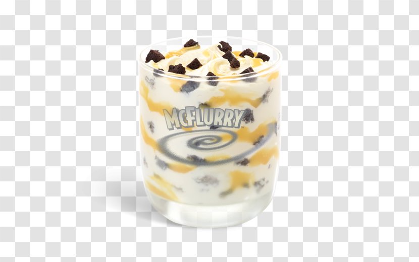 Ice Cream McFlurry Chocolate Brownie Parfait McDonald's - Dessert Transparent PNG