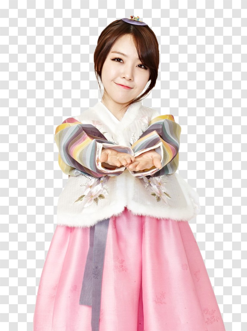 Bang Minah South Korea Girl's Day Sistar Hanbok - Silhouette - Cartoon Transparent PNG