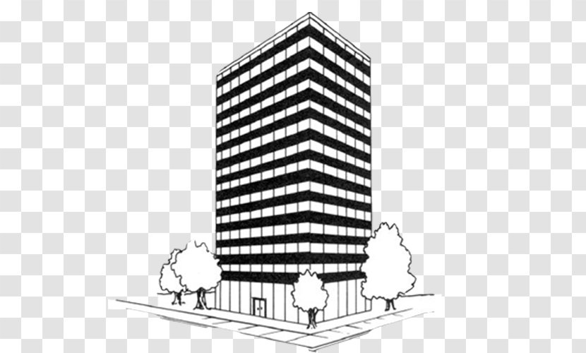 Drawing Skyscraper Building John Hancock Tower Sketch - Highrise Transparent PNG