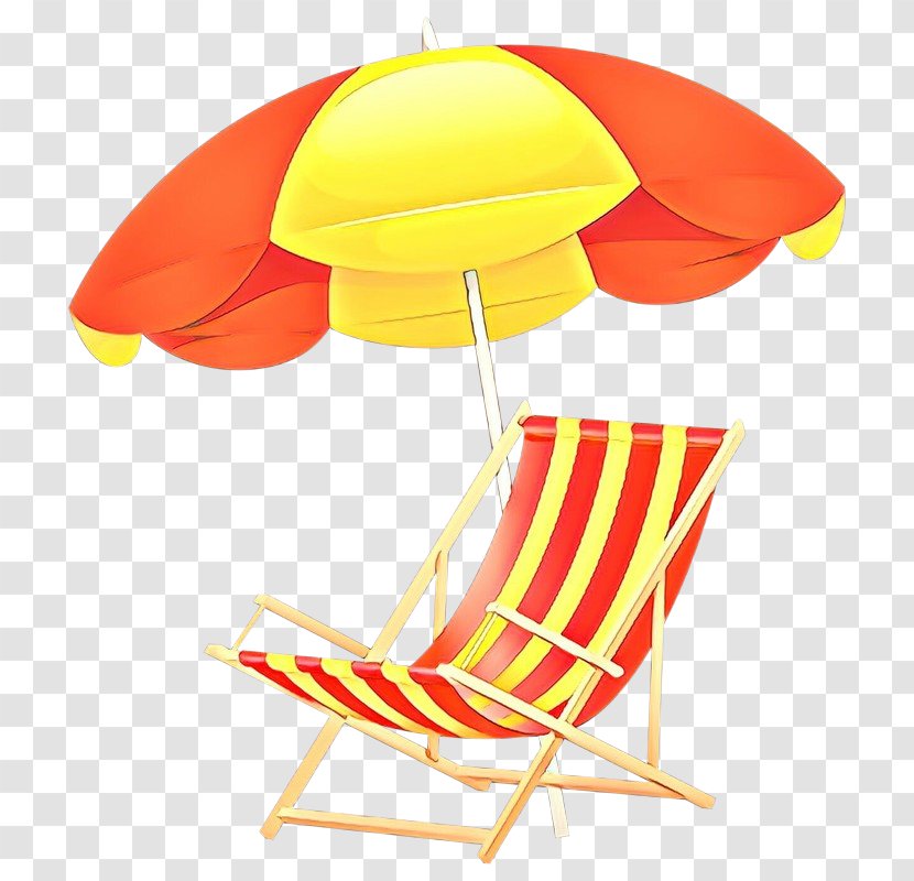Umbrella Product Design Clip Art Line - Chair - Yellow Transparent PNG