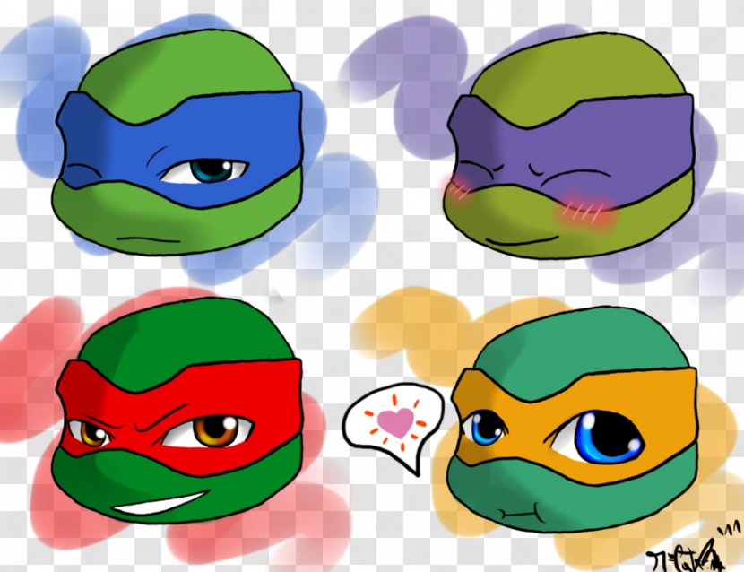 Vertebrate Green Headgear Clip Art - Turtle Ninja Transparent PNG