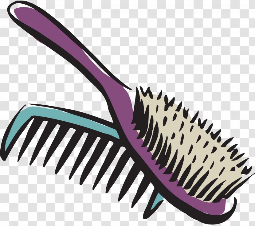 Comb Hair Iron Hairdresser Scissors - Nagelschere - Scissor Transparent PNG