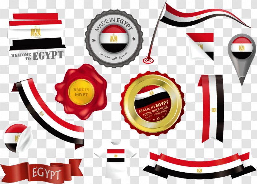 Flag Of Egypt South Africa - Clip Art - Vector Egyptian And National Emblem Transparent PNG