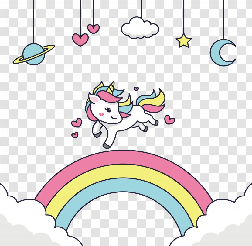 Adobe Illustrator Clip Art - Rainbow - Happy To Run The Unicorn Transparent PNG