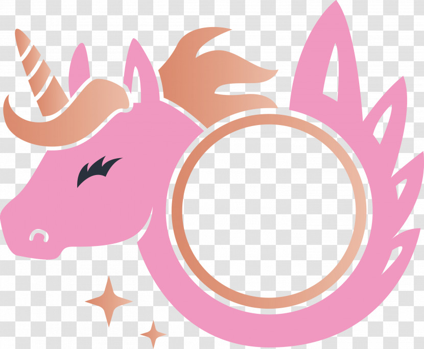 Unicorn Frame Transparent PNG