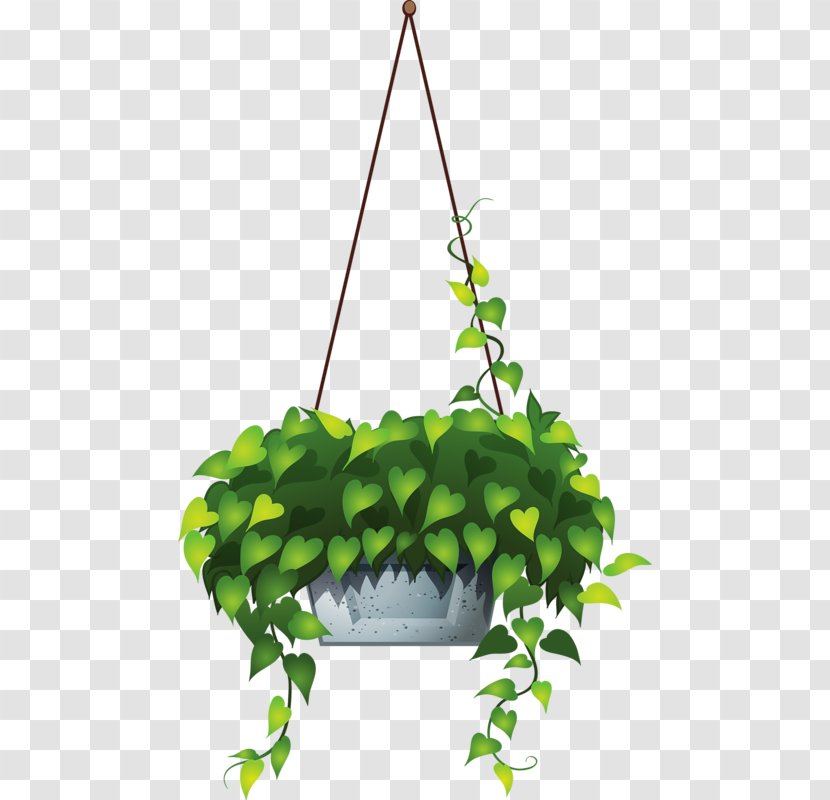 Plant Hanging Basket Clip Art - Leaf Transparent PNG