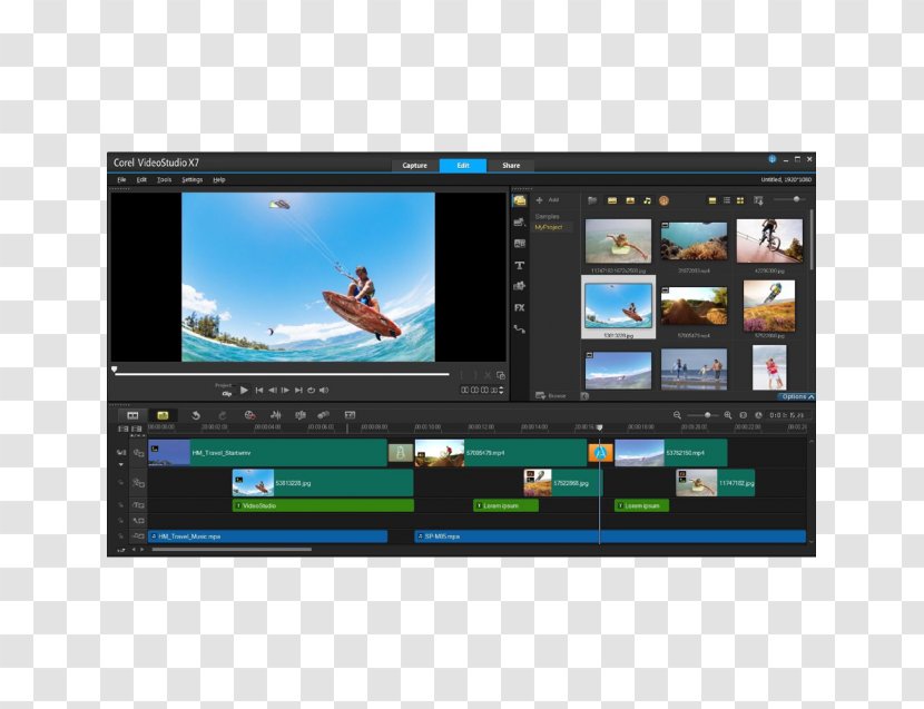 Corel VideoStudio Video Editing Software Computer - Media - Visual Effects Transparent PNG
