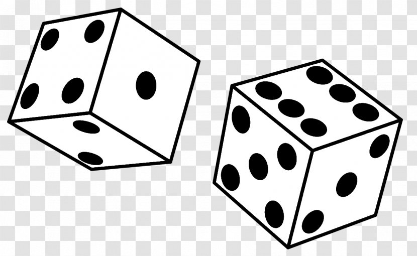 Black & White Dice Bunco Clip Art - And - Images Free Transparent PNG