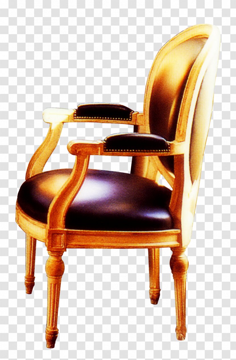 Chair Seat Couch - Luxury - Golden Wooden Transparent PNG