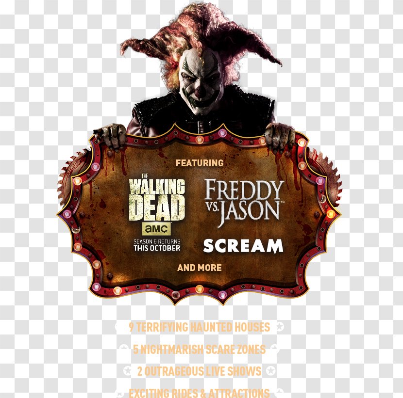 Halloween Horror Nights Ghostface Universal's Islands Of Adventure The Scream - Walking Dead - Information Transparent PNG