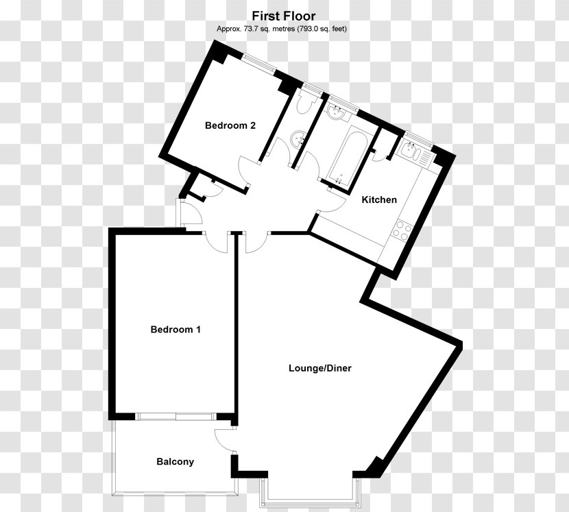 Paper Floor Plan Line - Drawing - Cad Transparent PNG