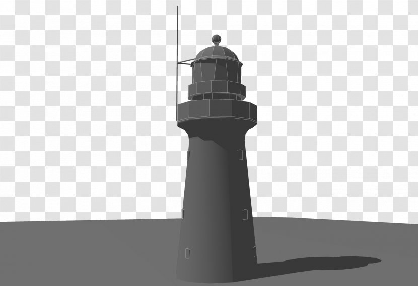 Lighthouse Bustard Head Light Low Poly 3D Computer Graphics - Beacon Transparent PNG