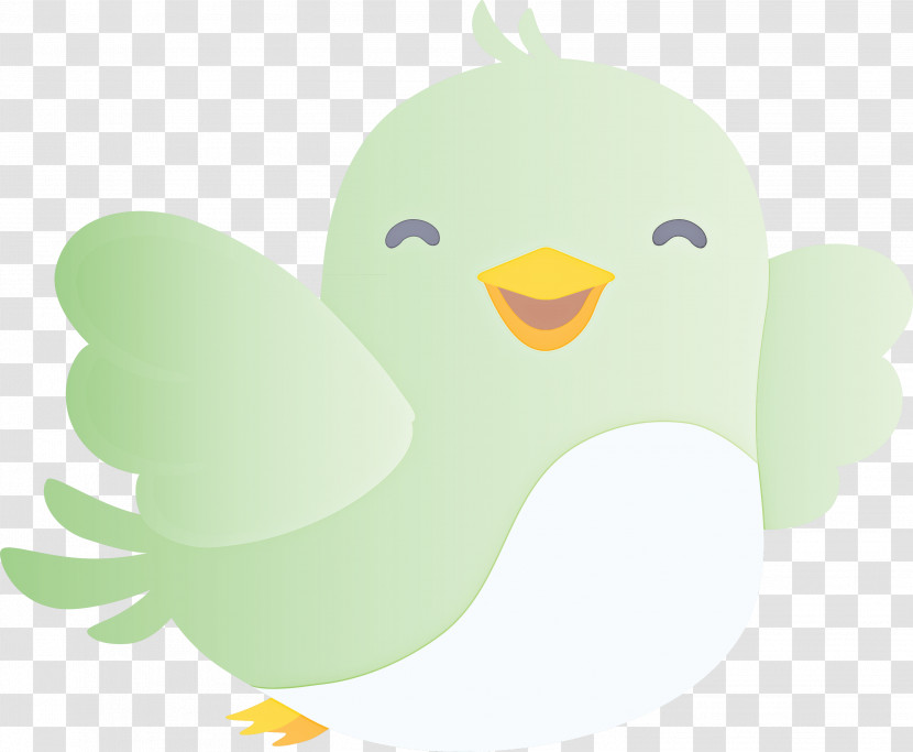 Bird Yellow Beak Flightless Bird Transparent PNG