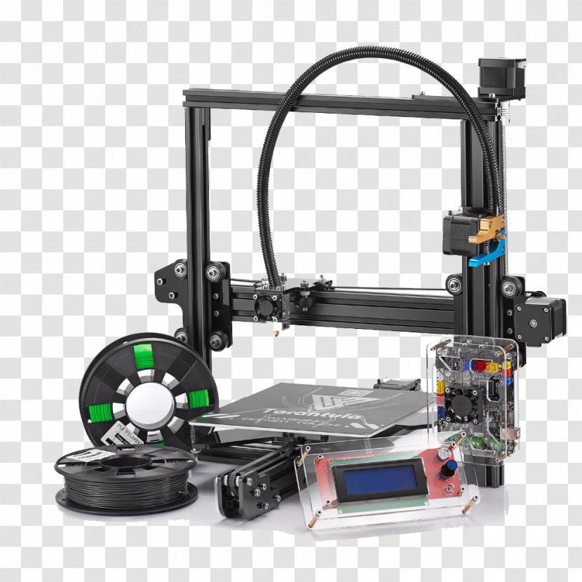 Prusa I3 3D Printing Extrusion Printer - Machine Transparent PNG