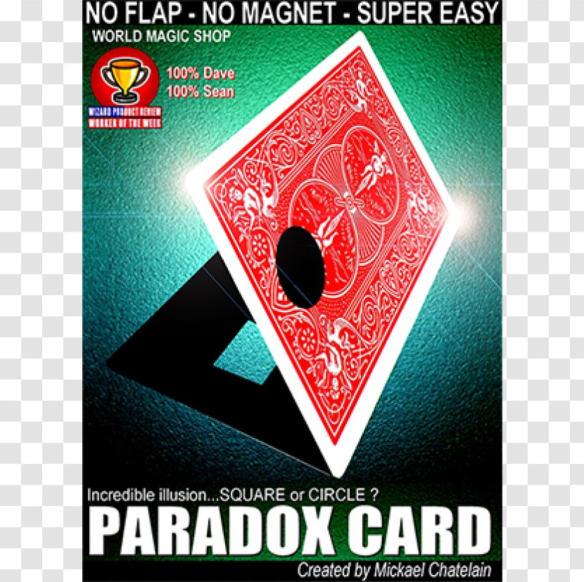 Card Paradox Magic カード The Expert At Table - Tricks Transparent PNG