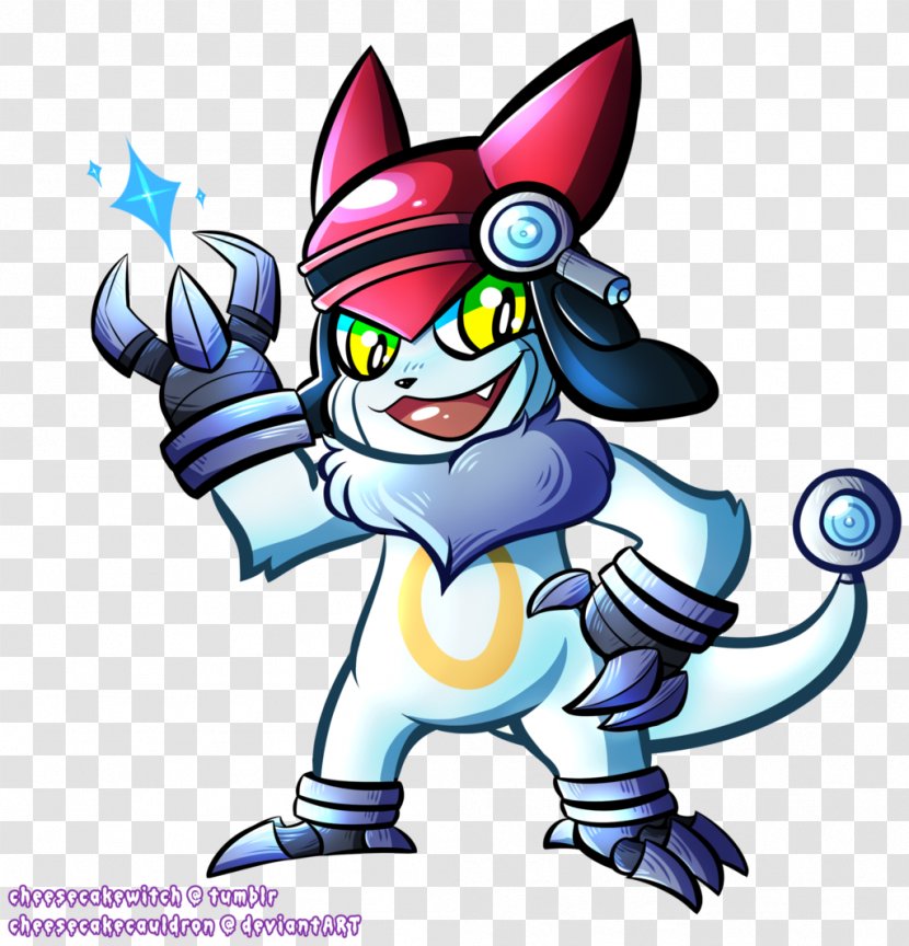 Digimon Art Babs Bunny Buster Animation - Watercolor - Cauldron Transparent PNG