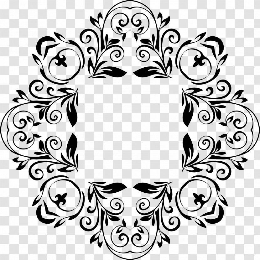 Floral Design Clip Art - White - Flourish Transparent PNG