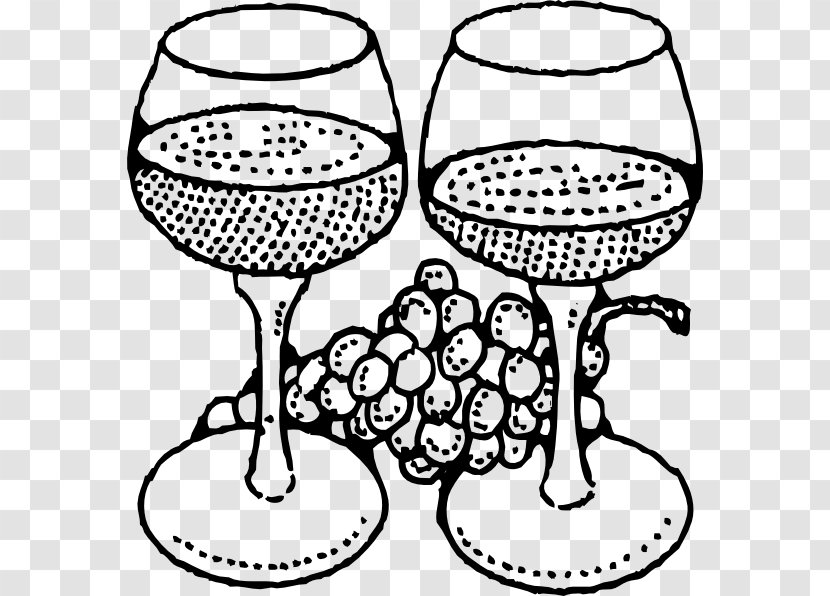 Wine Glass Common Grape Vine Cocktail Coloring Book - Tasting Transparent PNG