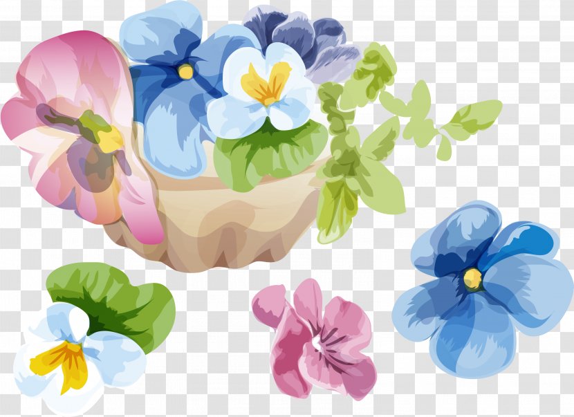 Flower Painting Pansy - Photography - Illustration Transparent PNG