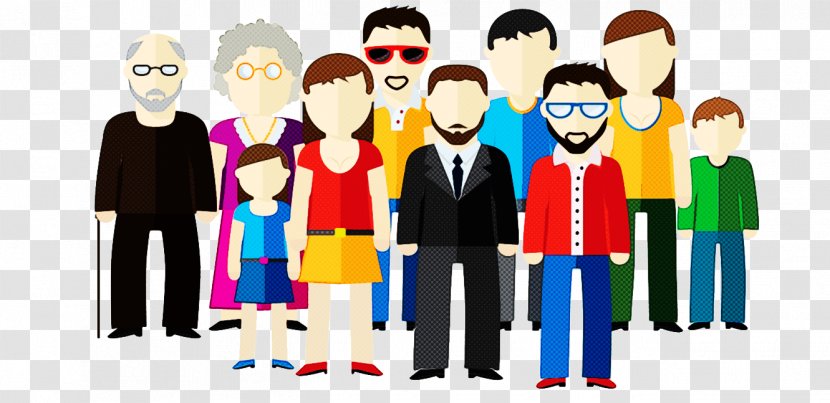 Social Group People Community Cartoon Youth - Crowd Team Transparent PNG
