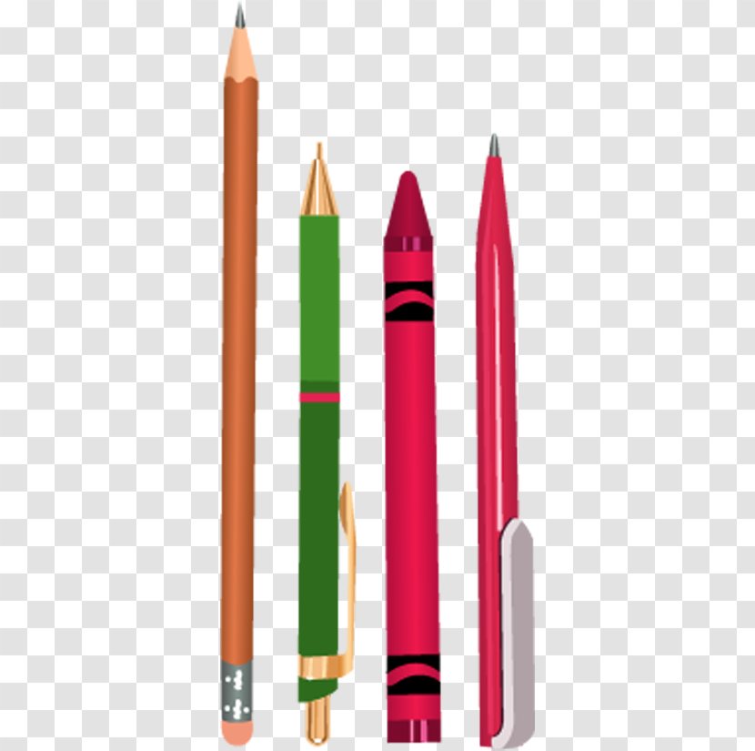 Colored Pencil Stationery - Writing Implement - Pen Transparent PNG