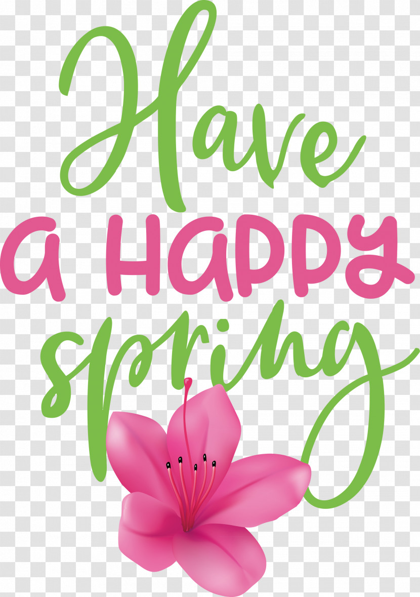 Spring Have A Happy Spring Transparent PNG