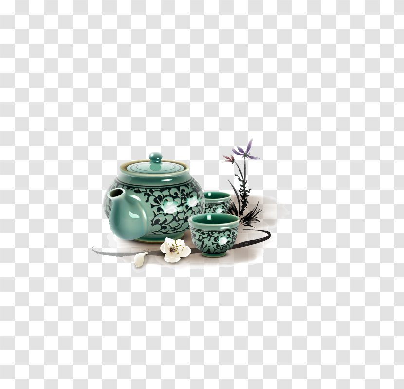 South Korea Icon - Resource - Tea Set Transparent PNG