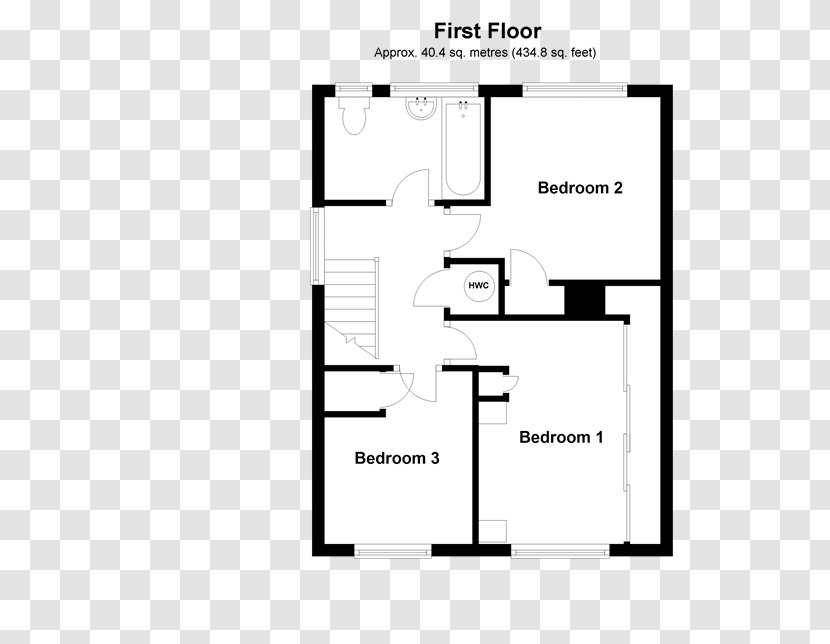 Floor Plan Open House Bedroom - Drawing Transparent PNG
