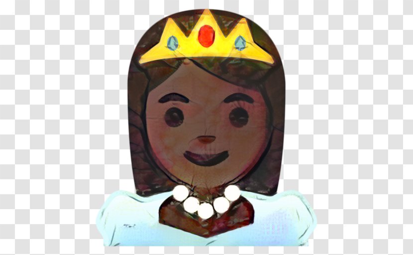 Emoji Hair - Brown - Smile Cap Transparent PNG