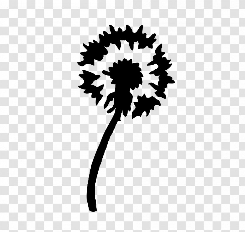 Silhouette Stencil Art - Cut Flowers - Dandelions Transparent PNG