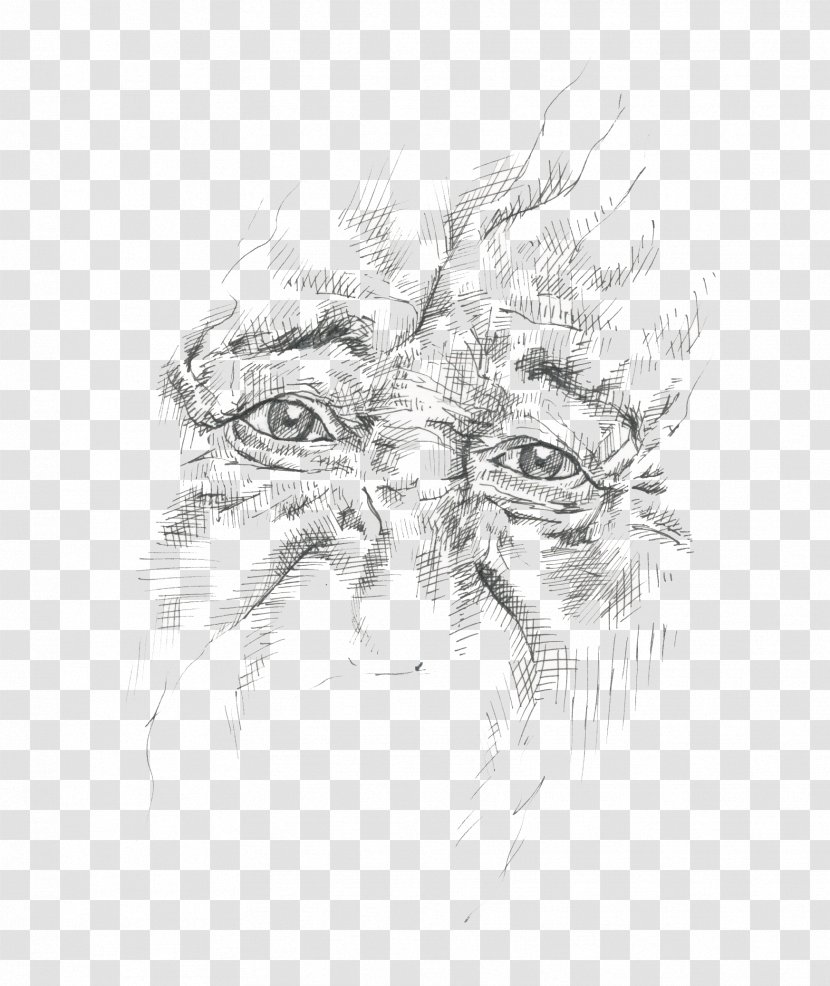 Drawing Visual Arts Line Art Sketch - Alzheimer's Disease Transparent PNG