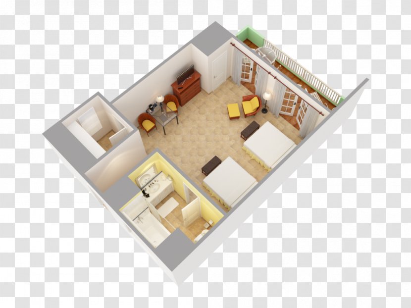 Floor Plan Sunrise House Room Apartment - Suite - 3d Home Transparent PNG