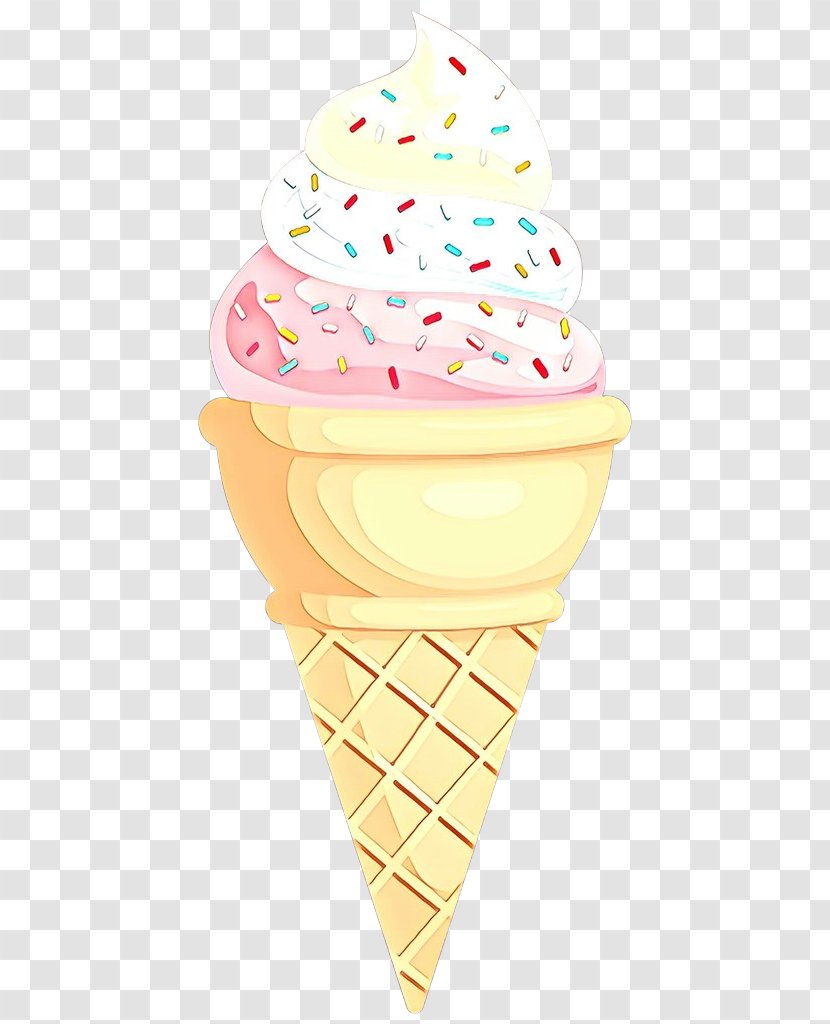 Ice Cream - Cartoon - Cone Dairy Transparent PNG