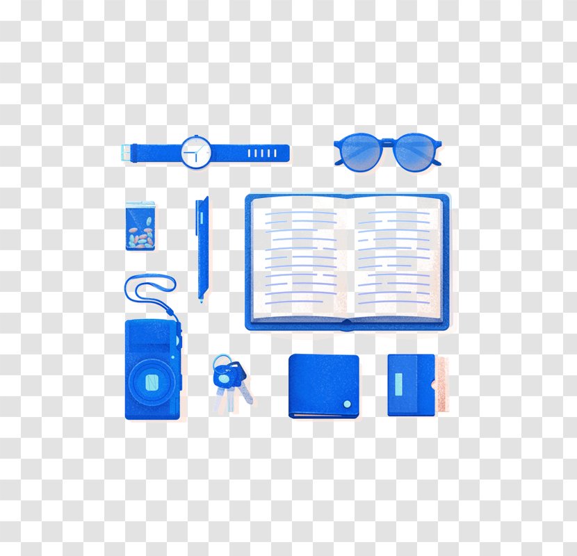 Drawing Adobe Illustrator - Hand-painted School Supplies Transparent PNG