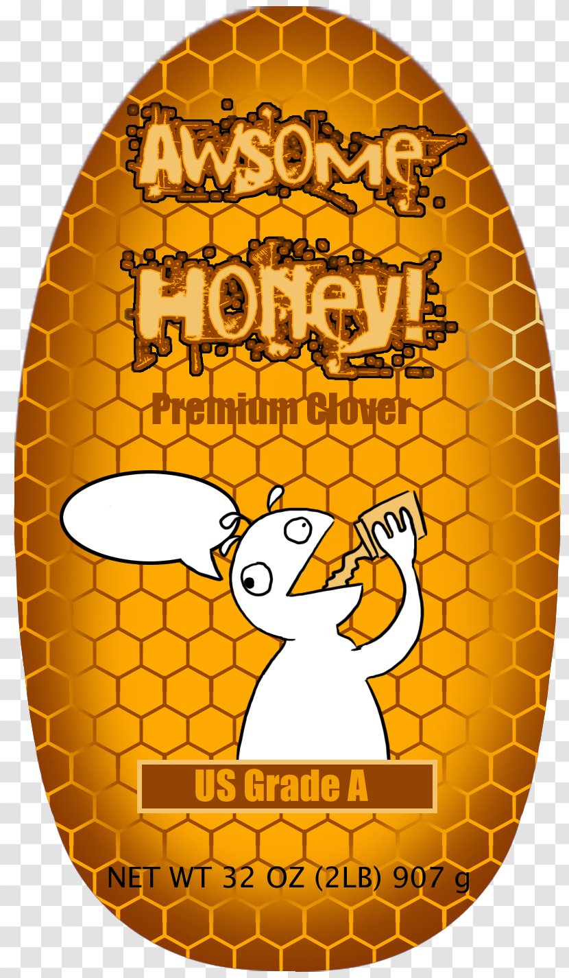 Food Cartoon Insect Illustration Animation - Label - Honey Transparent PNG