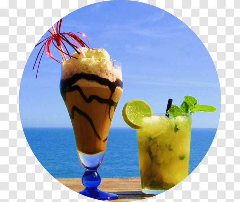 Sundae Cocktail Garnish Ice Cream Piña Colada - Flavor - Malibu Beach Transparent PNG