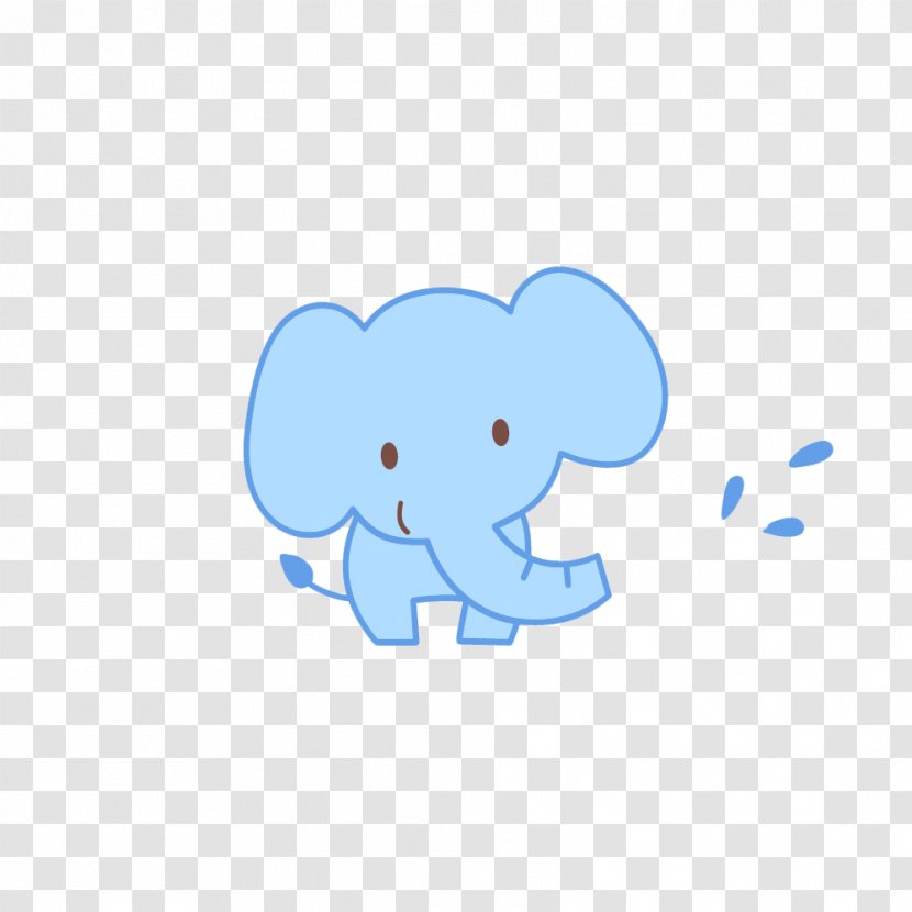 Cartoon Drawing Illustration - Watercolor - Cute Baby Elephant Transparent PNG