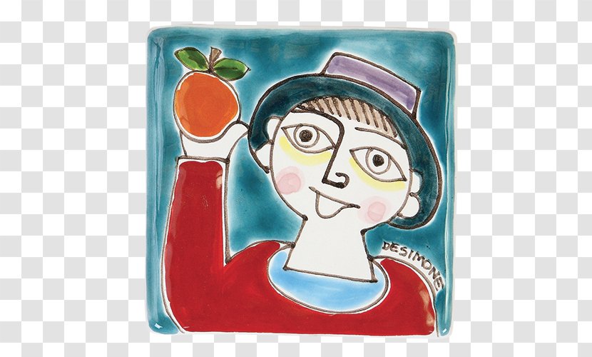 Ceramic Tile Dish Ornament Rectangle - Folk Art Painting Tutorial Transparent PNG