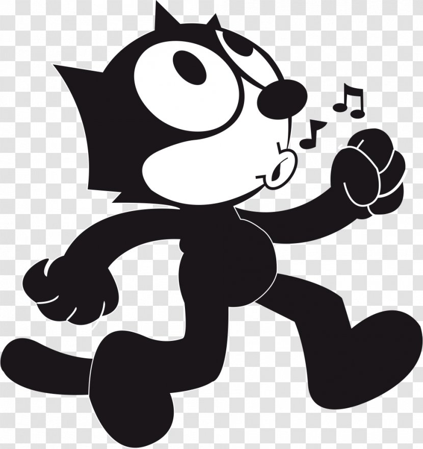 Felix The Cat Drawing Cartoon - Silhouette - Head Transparent PNG
