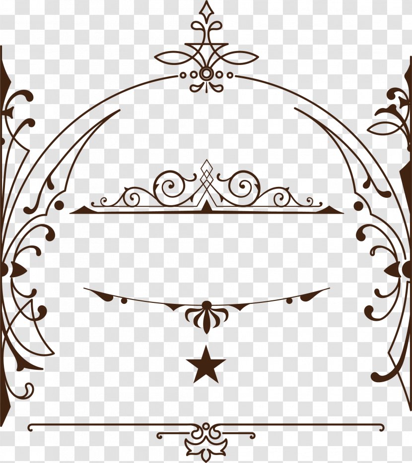 Brown Clip Art - Visual Arts - Hand Painted Vine Star Transparent PNG