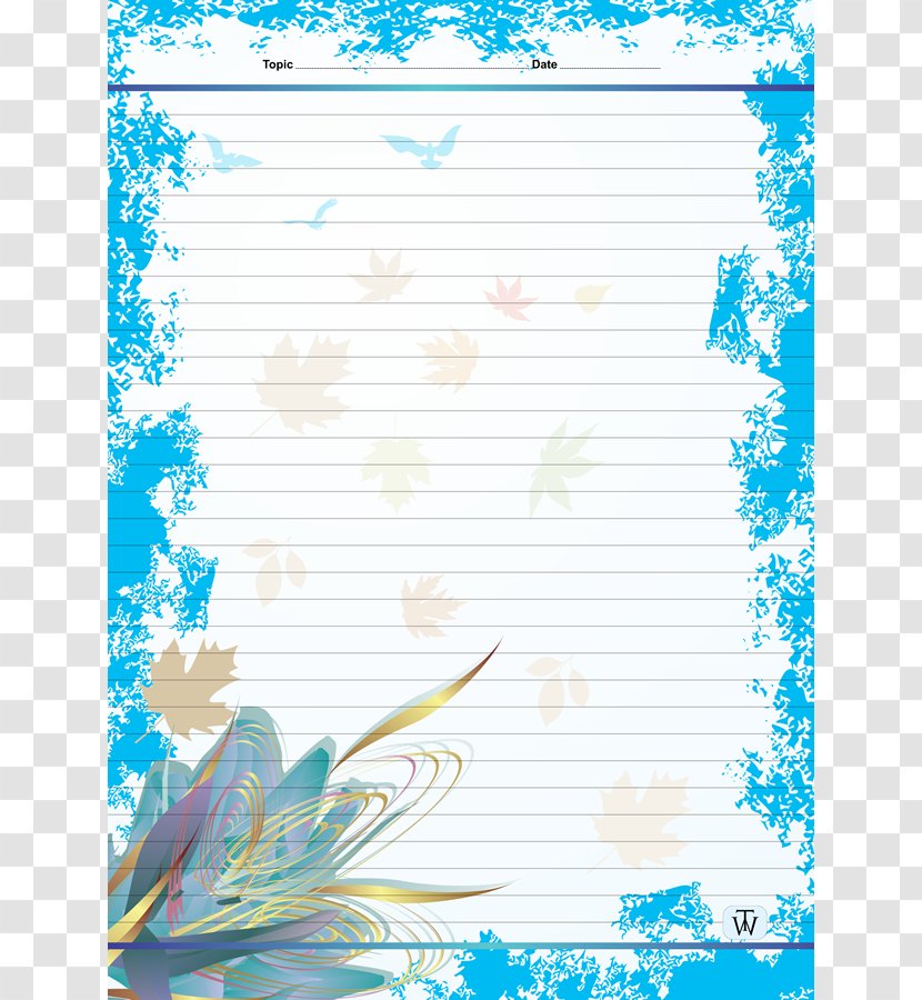 Picture Frames Turquoise Pattern - Sky Plc - Spiral Wire Notebook Transparent PNG