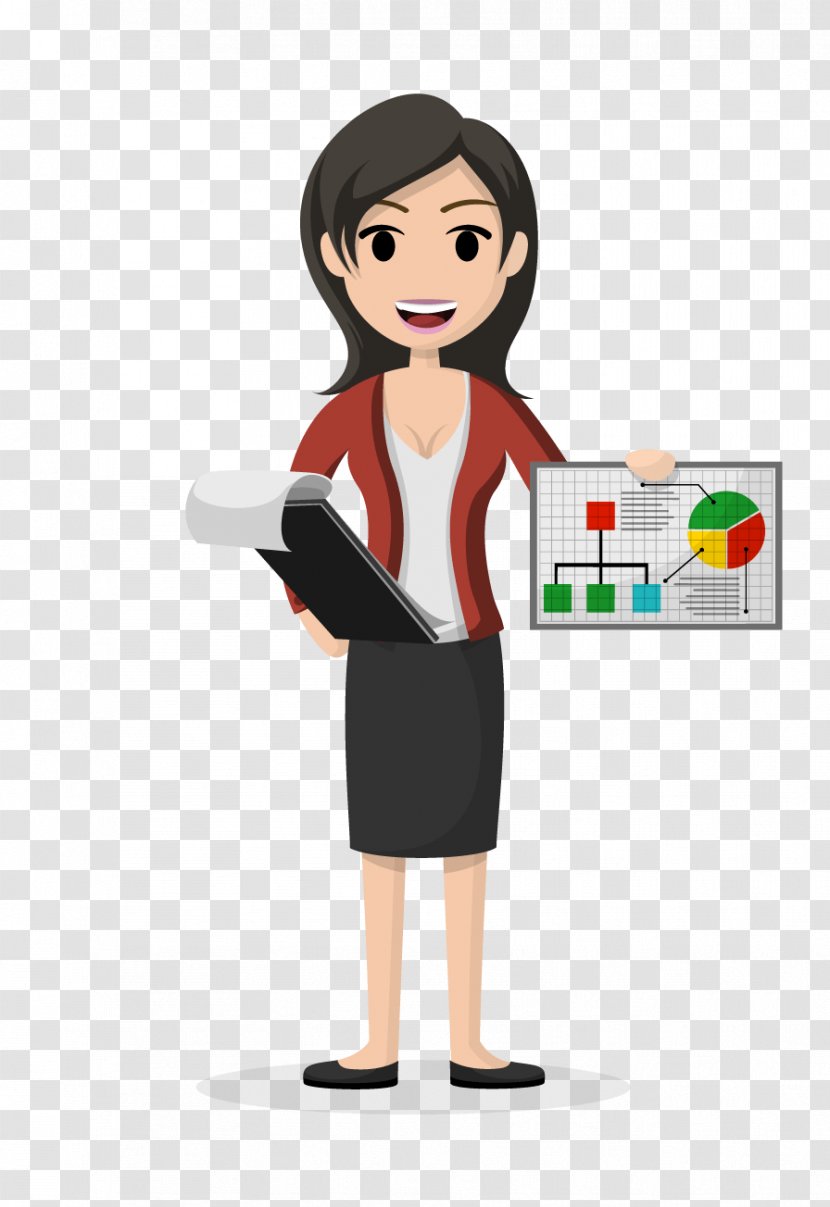 Female Online Dating Service Woman - Cartoon - Vector Transparent PNG