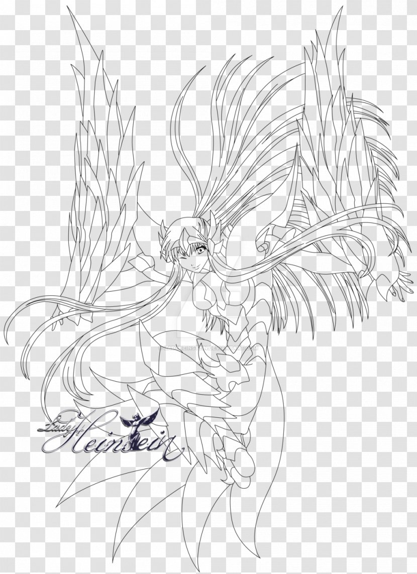 Fairy Line Art Inker Cartoon Sketch Transparent PNG