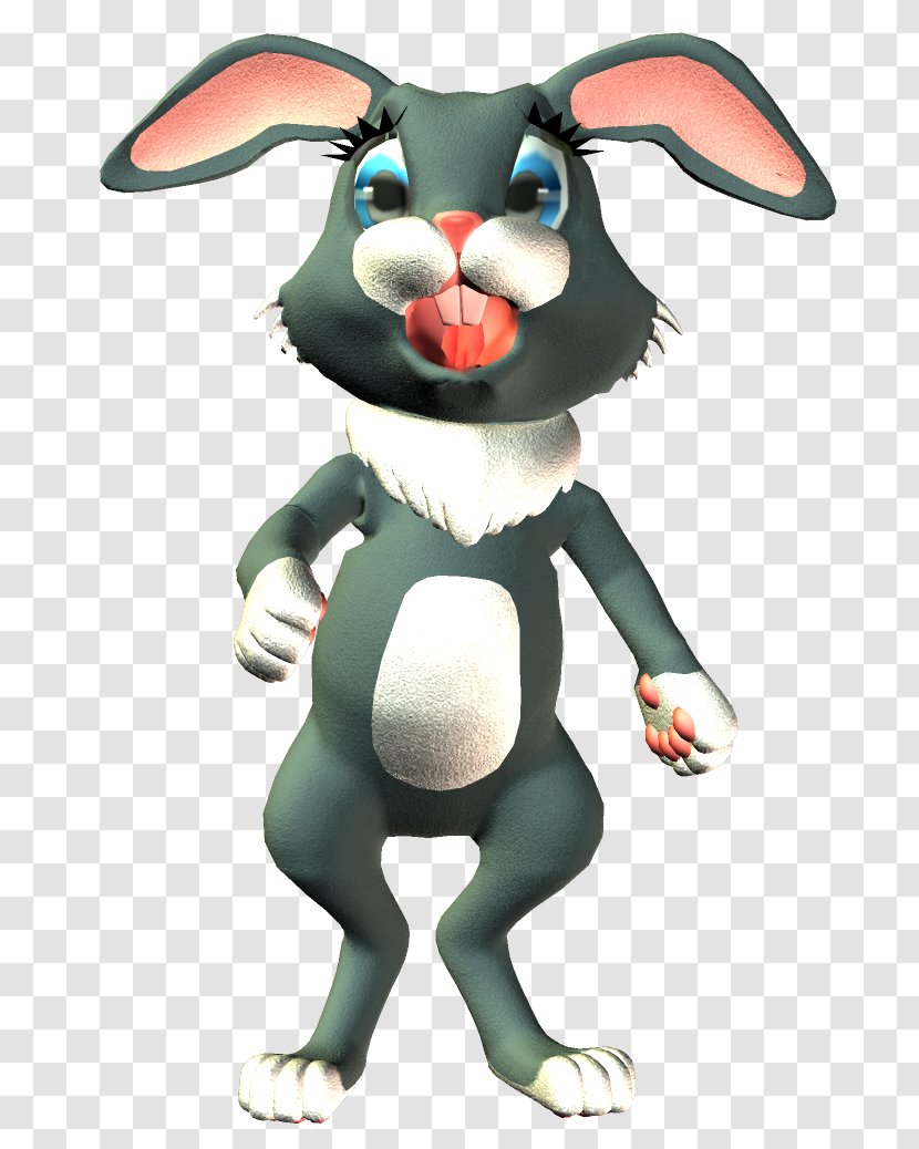 Hare Mascot Character Clip Art - Mammal - Lapin Cretin Transparent PNG