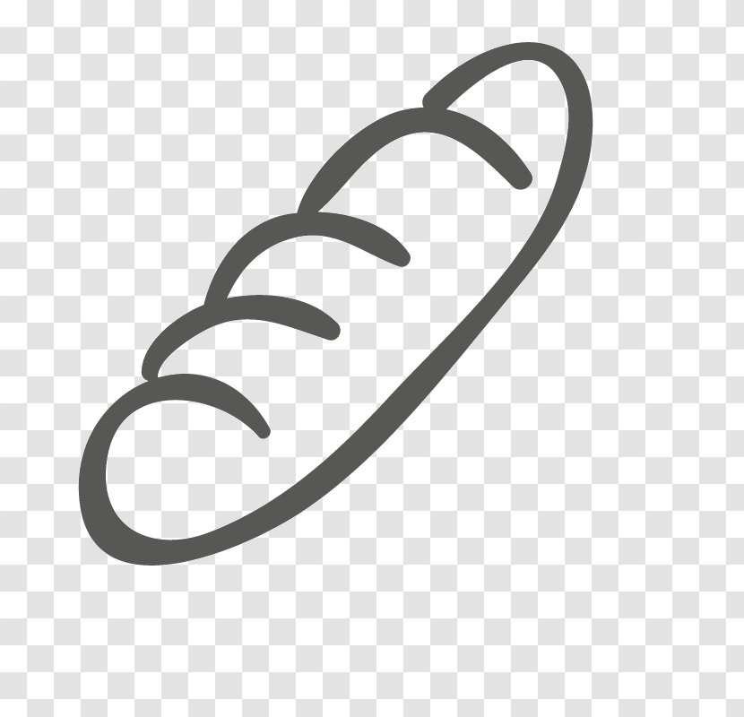 Baguette Hot Dog Bread Food Icon - Logo - Gray Transparent PNG