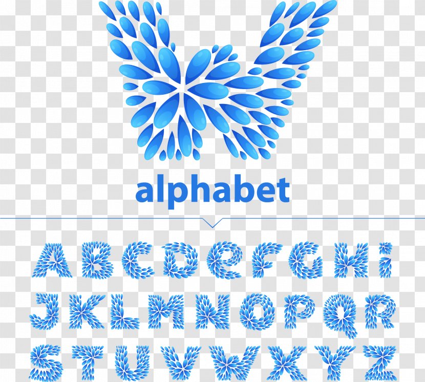 Letter Alphabet Blue - Brand - Water Drop Puzzle Transparent PNG