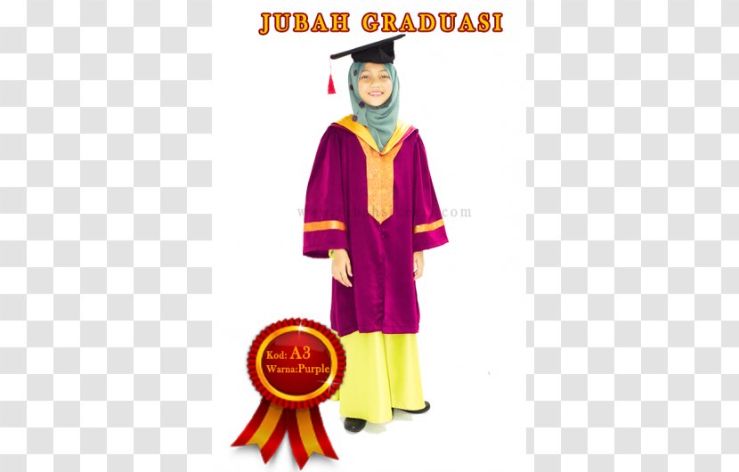 Robe Songket Square Academic Cap Dress Blue - Costume - Purple Transparent PNG