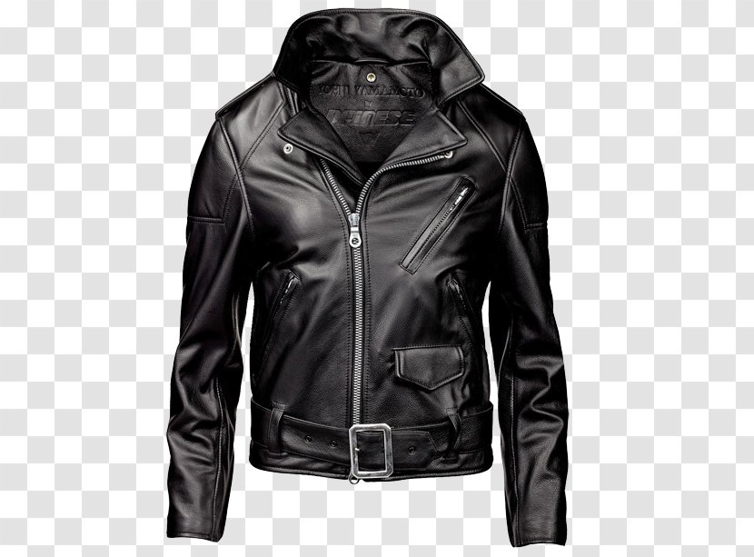 Leather Jacket Zipper Motorcycle Club - Black Transparent PNG