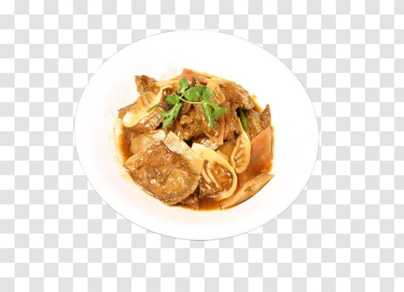 Chinese Cuisine Thai Braising - Gastronomy - Fried Hairtail With Bamboo Shoots Transparent PNG