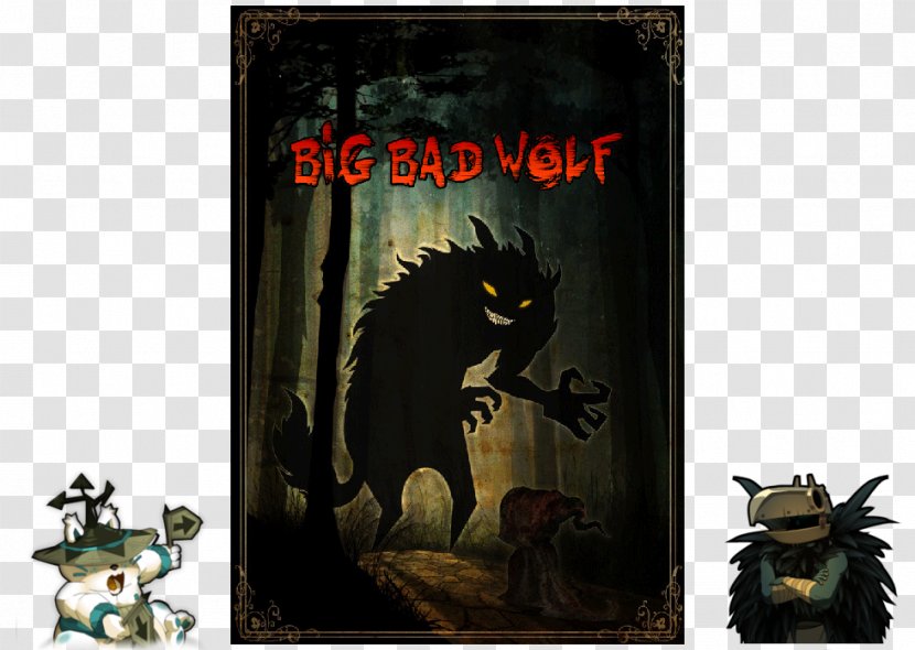 Big Bad Wolf Little Red Riding Hood Gray Animal Poster Transparent PNG